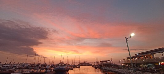 sunset over the river © Maikol