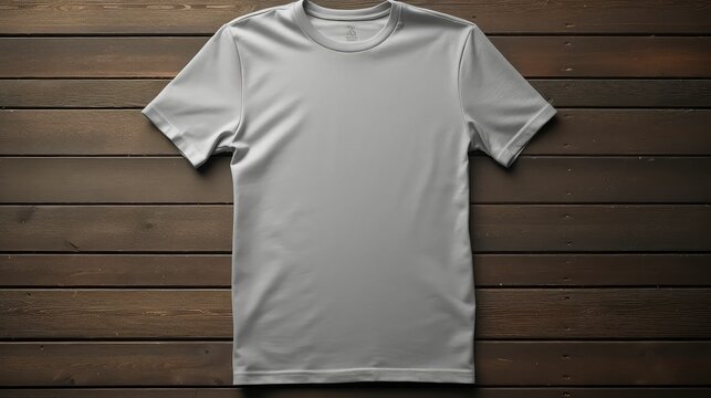 flat gray tshirt template