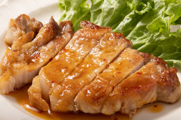 豚肉の香味照り焼き