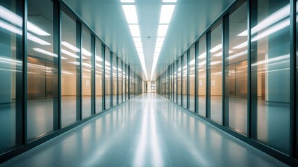 Obraz premium fast blurred building interior government