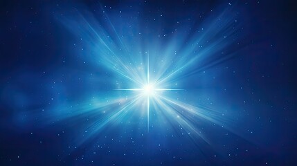 bright star blue background