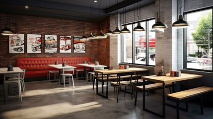 kitchen fast food restaurant interior