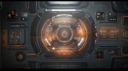 Fototapeta premium sliders light gray tech background