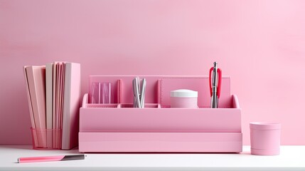 pen office pink