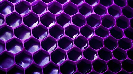 hexagonal purple honeycomb