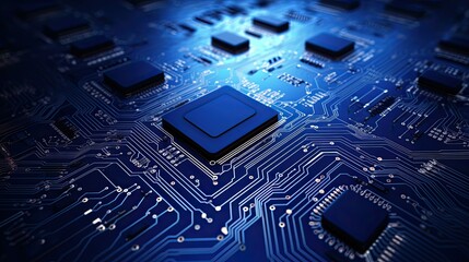 elements navy blue technology background