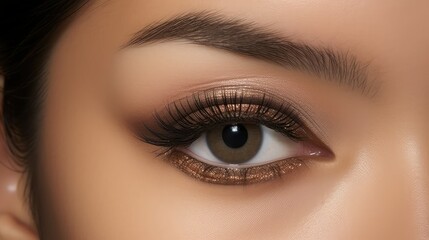 Fototapeta premium waterproof brown eyeliner