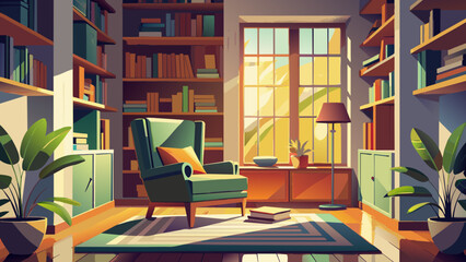 cozy hotel, cute pillow lies on a comfortable armchair