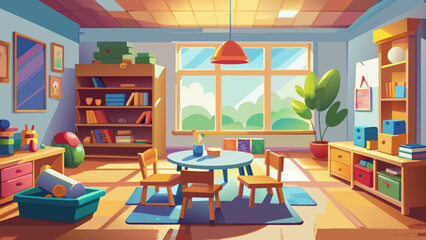 large children's room for children