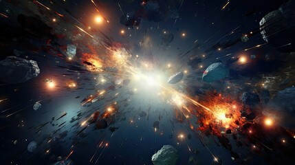 Obraz premium explode bursting star
