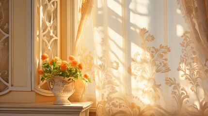 bright window sun