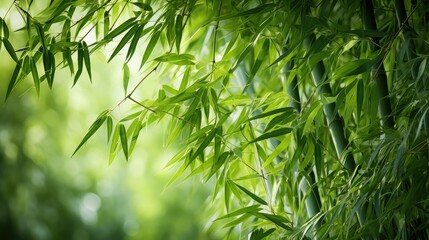 shadow green bamboo background