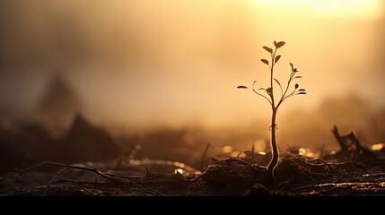 plant sprout silhouette