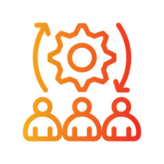 Contribution gradient icon