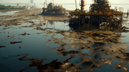 river oil drilling