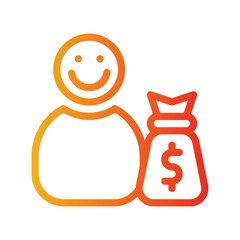 investor gradient icon