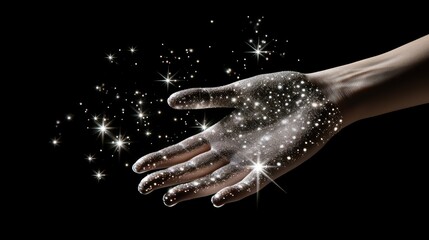 contrast hand with stars