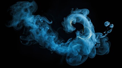 swirls blue question marks