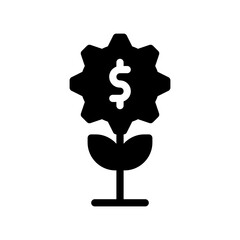 investment glyph icon
