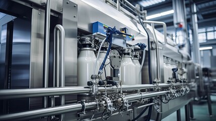 Fototapeta premium plant machine milk production