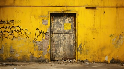 graffiti yellow grunge