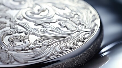 intricate silver seal