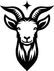 goat head logo vector