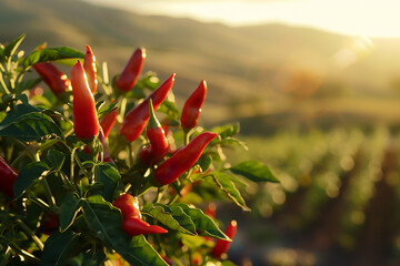 Chili pepper plant