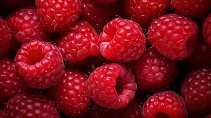 ripe bunch raspberry fruit