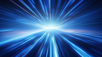Obraz premium mesmerizing blue light burst
