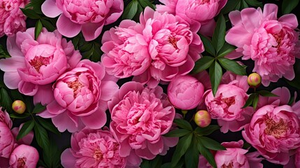 petals flowers flat lay pink