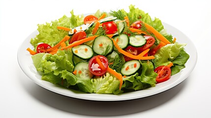 vibrant isolated lettuce salad
