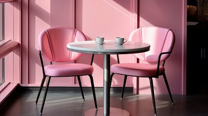 vibrant pink chair
