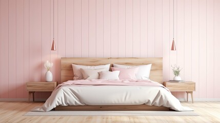 wall pink wood planks Finally