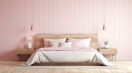 Fototapeta premium wall pink wood planks Finally