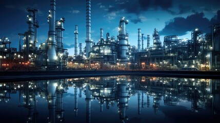 Naklejka premium pipeline oil and gas tech