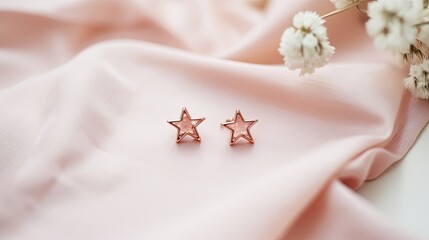 feminine rose gold stars