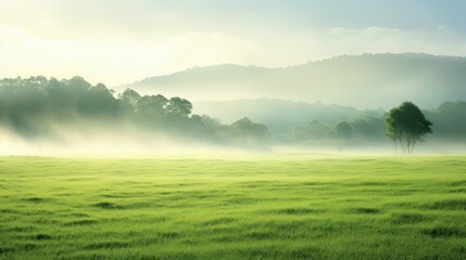Fototapeta premium landscape background light green