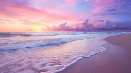 sandy purple beach
