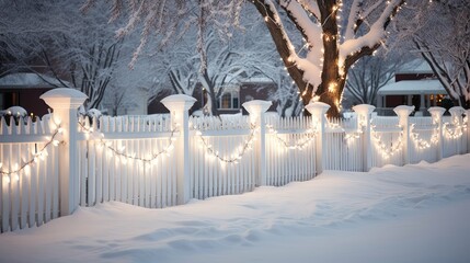 cozy holiday lights on white