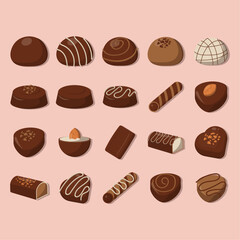 sweet candy chocolate ,for World Chocolate Day 