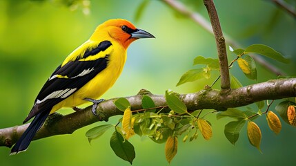 Obraz premium songbird eurasian golden oriole