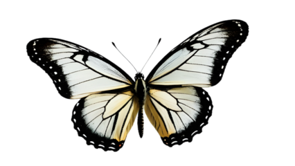 beautiful white Butterflie isolated on a tranaperent background