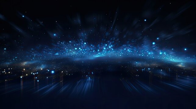 night navy blue technology background