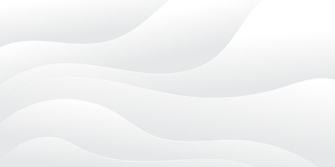 Abstract white and light gray wave modern soft luxury texture with smooth and clean vector subtle background illustration.	