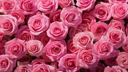 botanical pink rose background