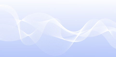 Abstract white and light blue wave modern soft luxury texture with smooth and clean vector subtle background illustration. Banner design.