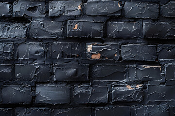 a black brick wall, minimalist