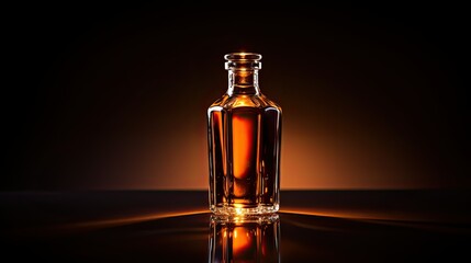 amber brown glass bottle