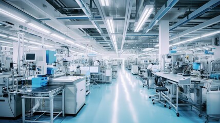 Fototapeta premium lab medical equipment manufacturing